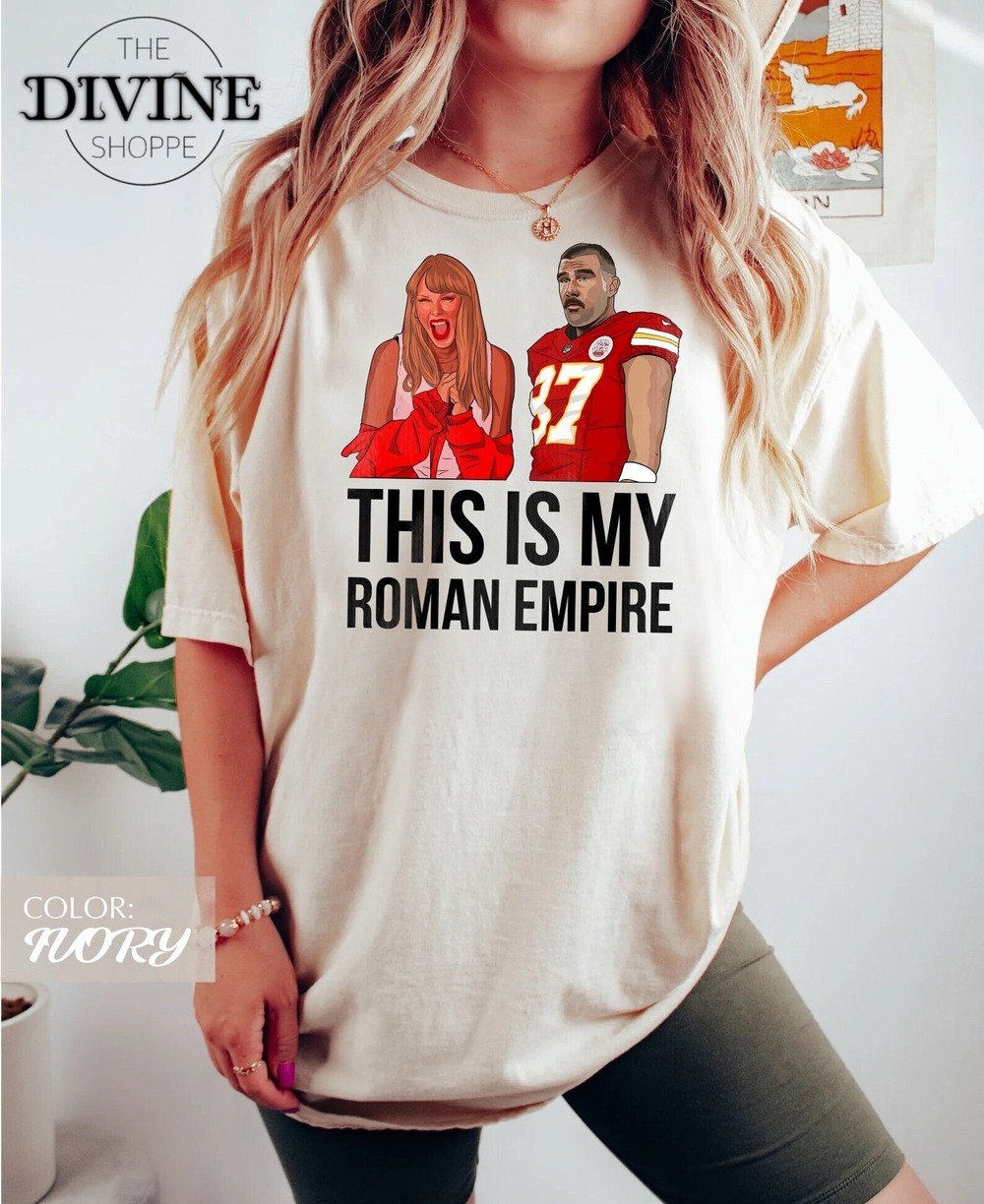 Travis Kelce Travis And Taylor Girls Roman Empire Shirt